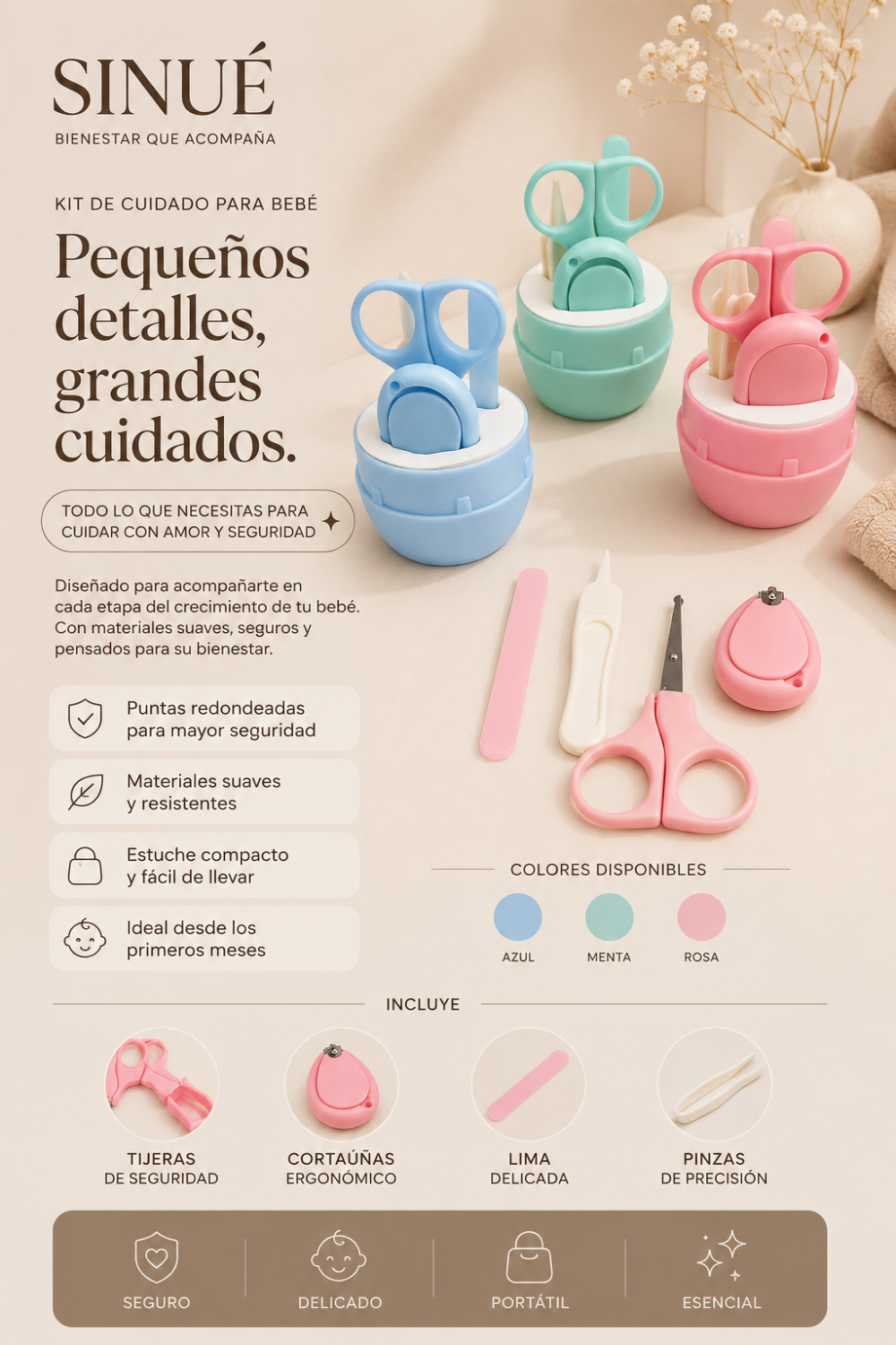 Kit de Manicura para Bebé