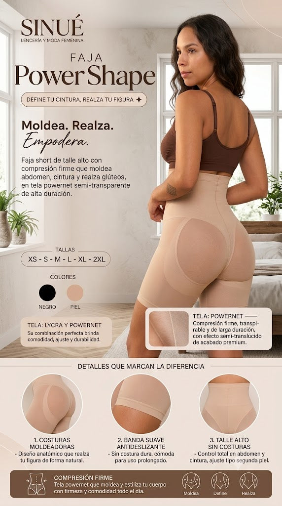Faja Powershape Curve - Moldeadora de Alta Compresión